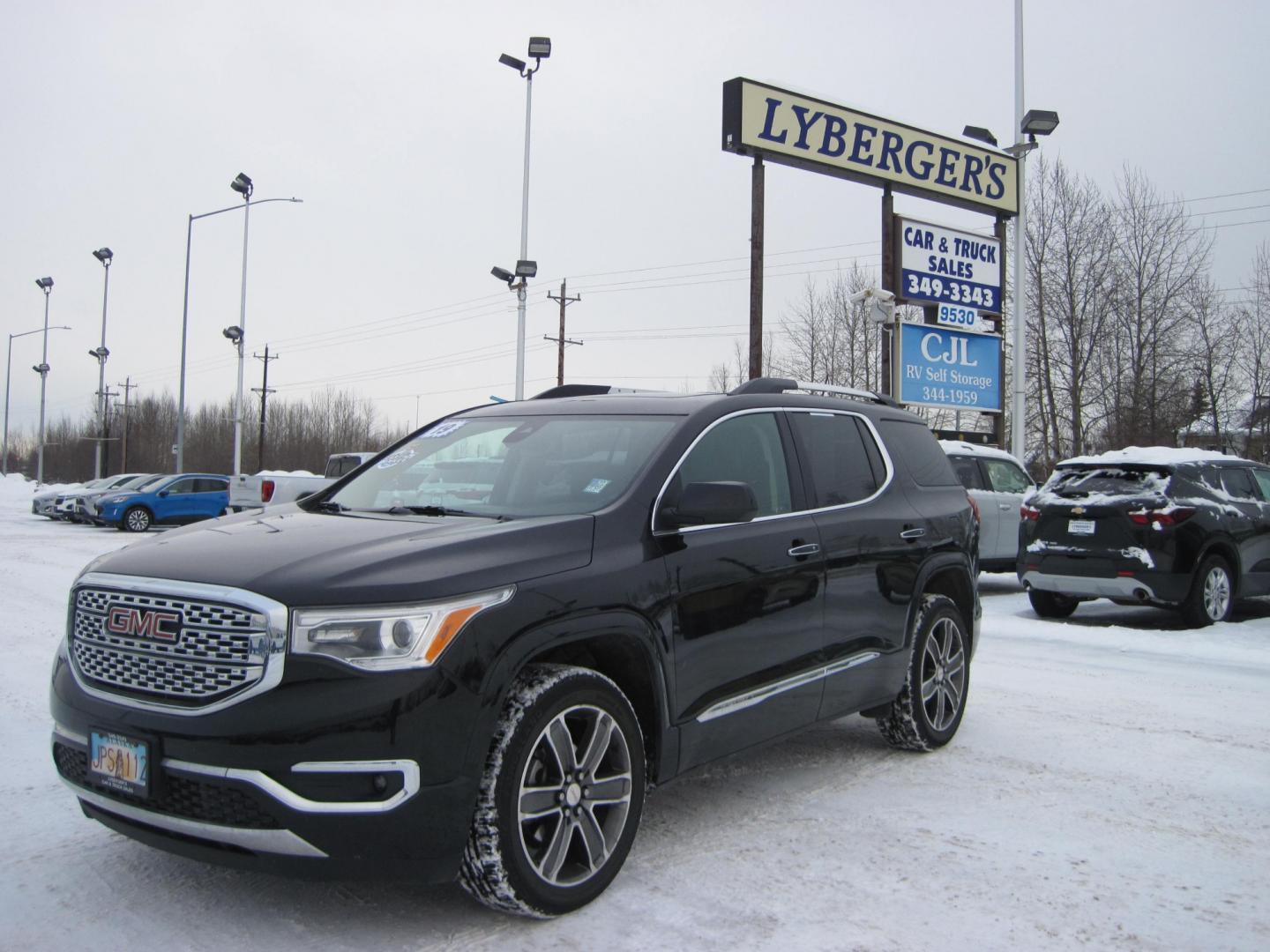 2019 black /black GMC Acadia Denali AWD (1GKKNXLS8KZ) with an 3.6L V6 DOHC 24V engine, 6A transmission, located at 9530 Old Seward Highway, Anchorage, AK, 99515, (907) 349-3343, 61.134140, -149.865570 - Photo#0